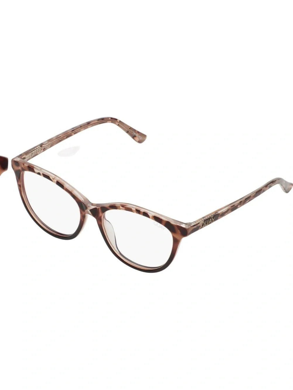 QUAY All Nighter 55mm Cat Eye Reading Glasses Tortoise Like New